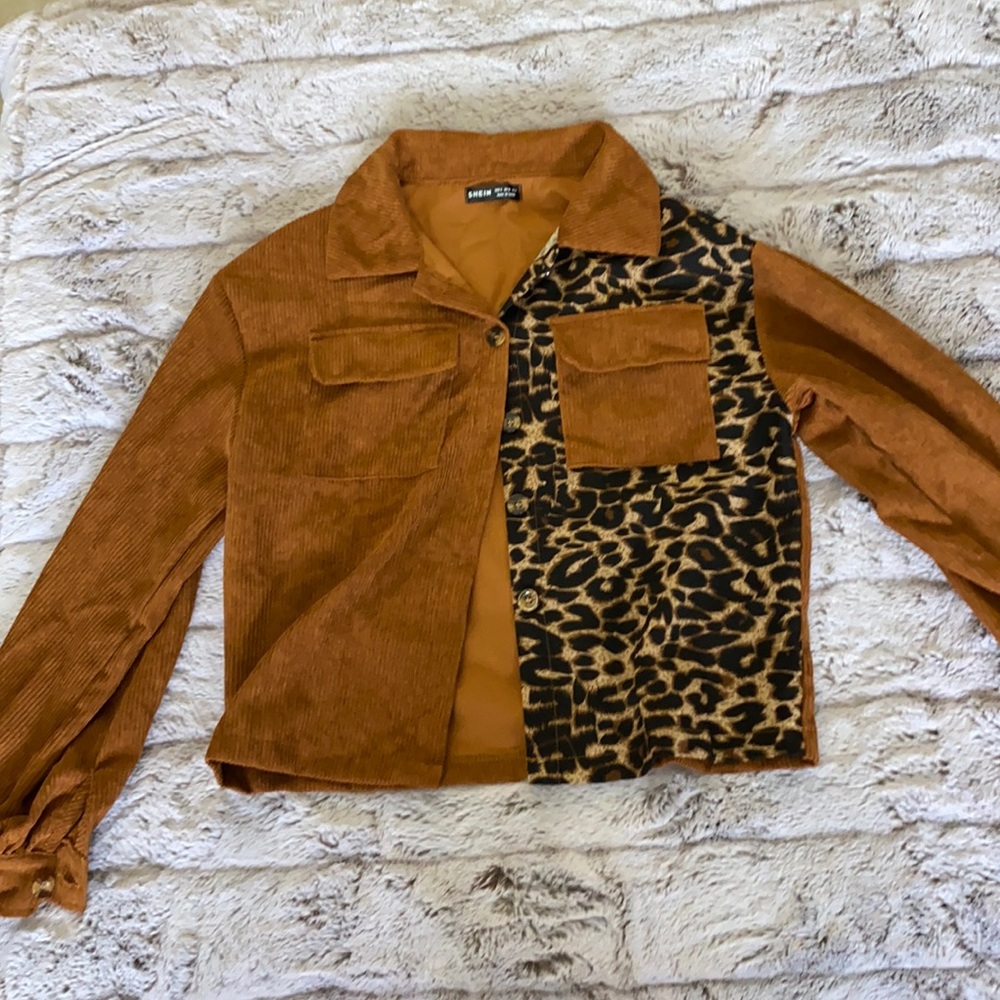 shein cheetah print jacket